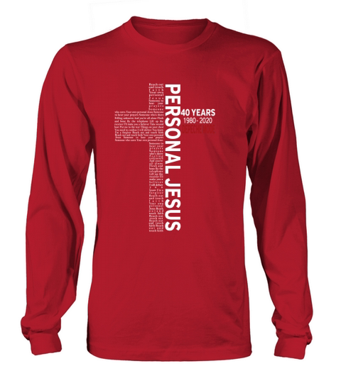 40 Years Of Depeche Mode Personal Jesus T-Shirt Long sleeved Unisex