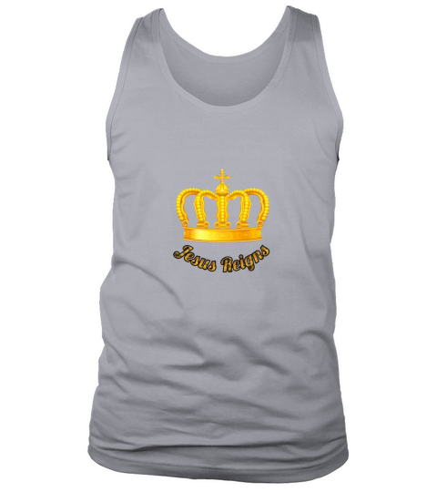 Jesus Reigns logo 3 Men's Tank Top