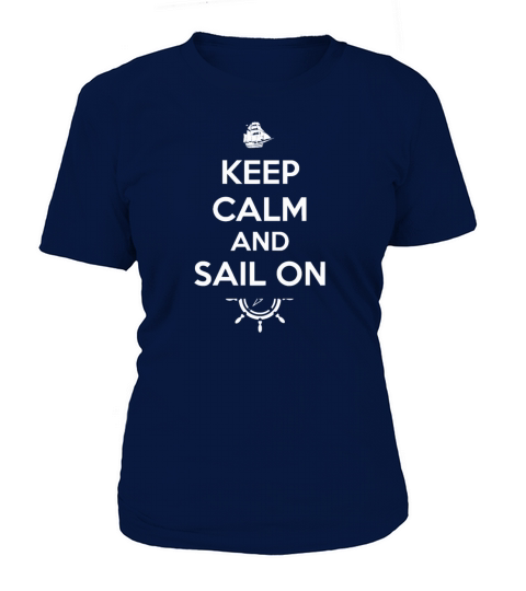 Keep Calm sailboat sailing ship compass gift Women's T-Shirt