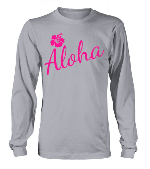 Aloha Script Women's Long Sleeve
