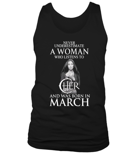 A Woman Who Listens To Cher And Was Born In June Tank Top Unisex