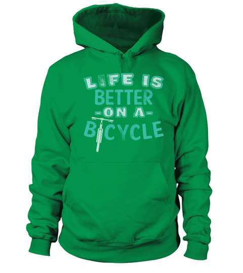 Life is better on a bicycle Gift Quote Women's Hoodie