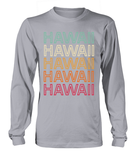 Hawaii Retro Vintage Shirt Men's Long Sleeve