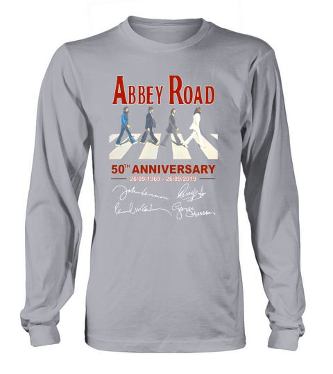 The Beatle Abbey road 50th anniversary signatures Long sleeved Unisex