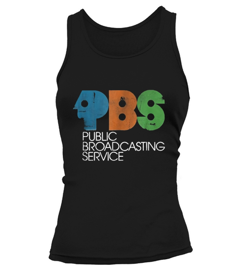 PBS Vintage Logo Distressed Tank top Woman