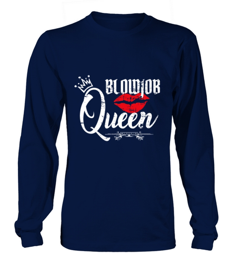 Blowjob Queen Vintage Schniblow funny gift Kinky B Men's Long Sleeve