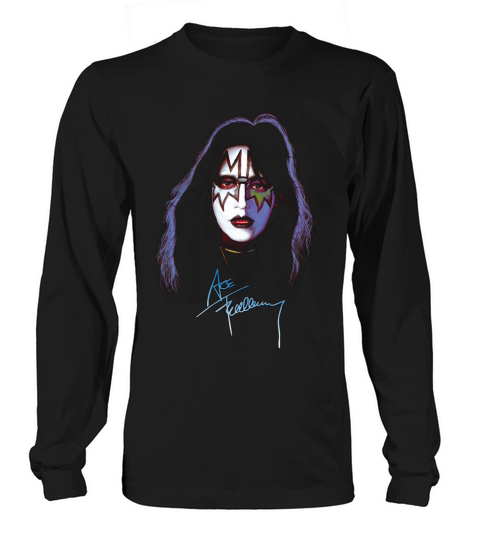 Ace Frehley Kiss Rock Band Signature Long sleeved Unisex