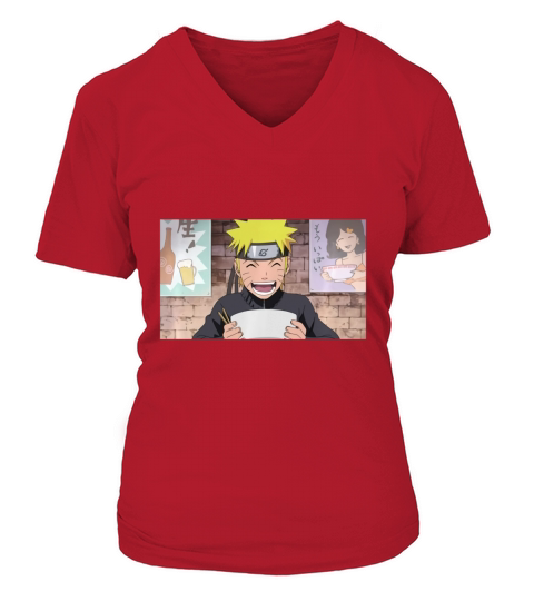 Naruto Shippuden Naruto Ramen V-neck T-Shirt Woman