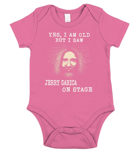 Yes I am old but I saw jerry garcia on stage Short Sleeve Baby One-Piece