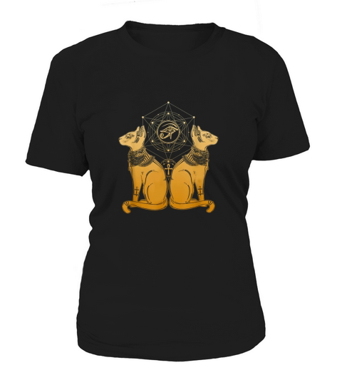 egyptian cat goddess bastet sphinx eye of ra t shirt pf8 Women's T-Shirt