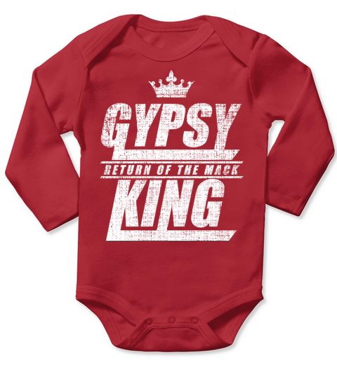 Tyson Fury Gypsy King District Logo Long Sleeve Baby One-Piece