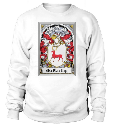 McCarthy Coat of Arms Irish Family Crests - Coffee Mug (colored) Sweatshirt Unisex