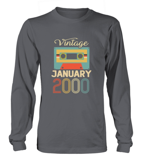 Vintage January 2000 20th Birthday 20 Year Gift Women's Long Sleeve