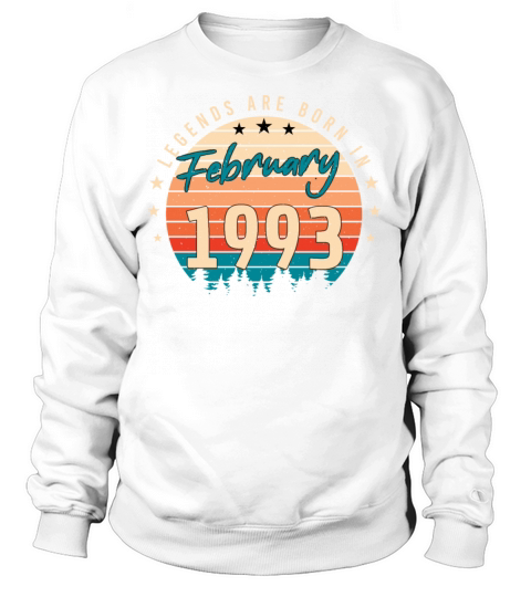 Gift Idea Retro In February 1993 Women's Sweatshirt
