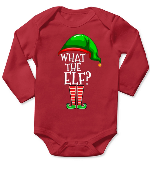 What The Elf Group Matching Family Christmas Gift Long Sleeve Baby One-Piece
