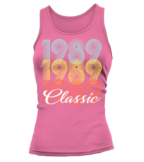 Classic Vintage 32th birthday Shirt Born In 1989 Women's Tank Top