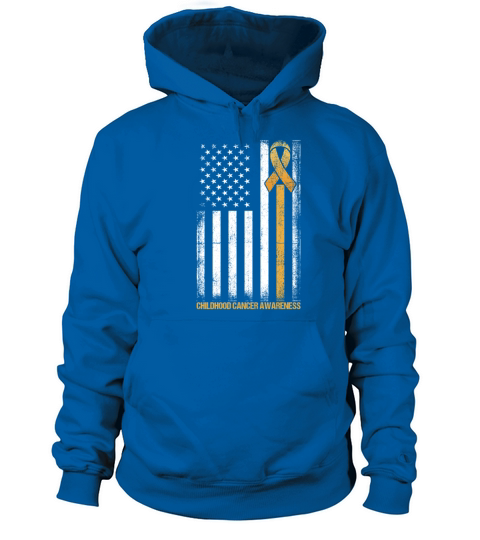Flag Childhood Cancer Awareness Gift Women's Hoodie