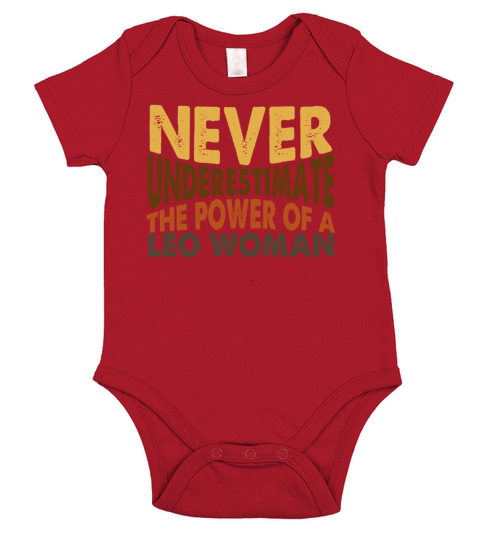 Never Underestimate The Power of A Leo Woman Short Sleeve Baby One-Piece