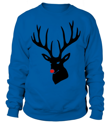 christmas x-mas merry reindeer deer rudolph red Women's Sweatshirt