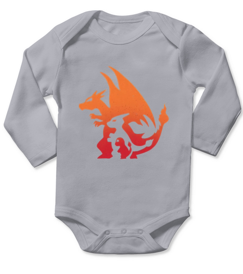 Classic Charizard Child Long Sleeve Baby One-Piece
