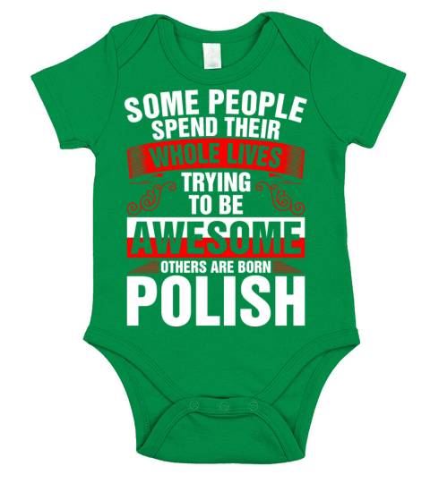 Awesome Born Polish Short Sleeve Baby One-Piece