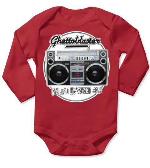Boombox Toshiba RT-S913 BomBeat 40 Ghettoblaster Long Sleeve Baby One-Piece