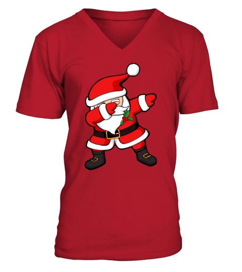 Dabbing Santa Claus Christmas Dab Men's V-Neck T-shirt