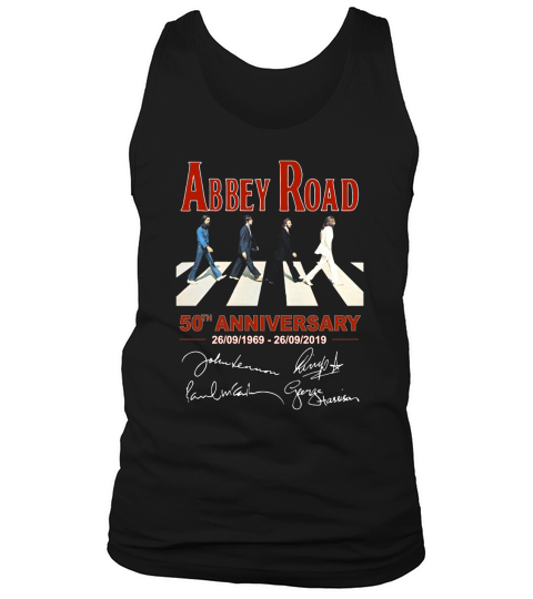 The Beatle Abbey road 50th anniversary signatures Tank Top Unisex