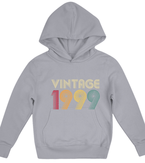 21st Birthday Gift Vintage 1999 Classic Men Women Kids Hoodie