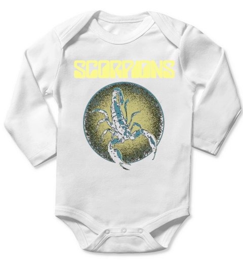 Scorpions Band Tshirt Long Sleeve Baby One-Piece
