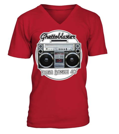 Boombox Toshiba RT-S913 BomBeat 40 Ghettoblaster Men's V-Neck T-shirt