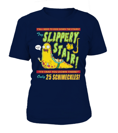 Rick &amp;amp; Morty Slippery Stair T-Shirt Woman