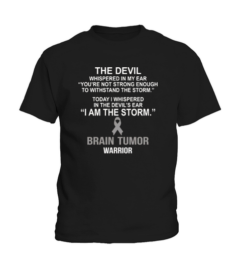I am the storm brain tumor warrior t shirt Kids T-Shirt