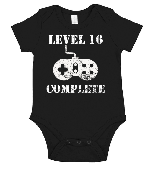 Level 16 Complete 16th Birthday Short Sleeve Baby One-Piece