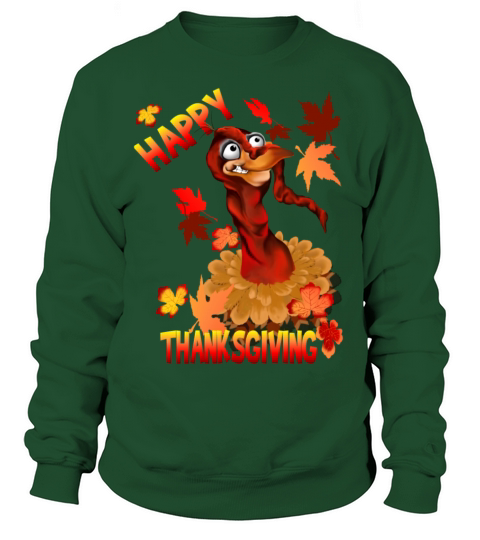 Happy Thanksgiving Turkey Women's Sweatshirt