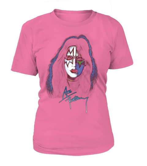 Ace Frehley Kiss Rock Band Signature T-Shirt Woman