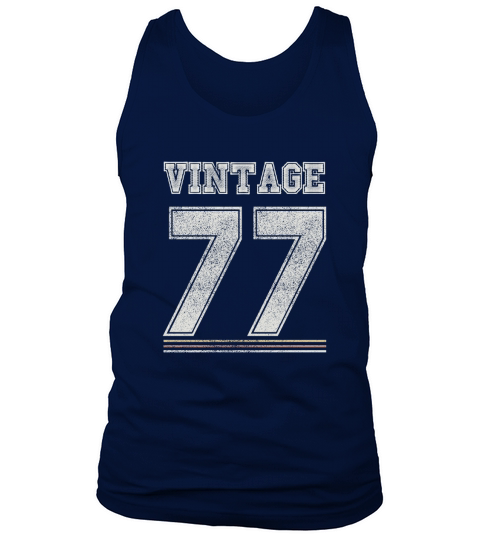 Vintage 77 - 41 Years Old 41st Birthday Gift T-shirt Tank Top Unisex