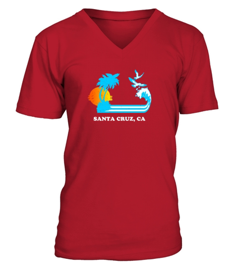 SANTA CRUZ Men's V-Neck T-shirt