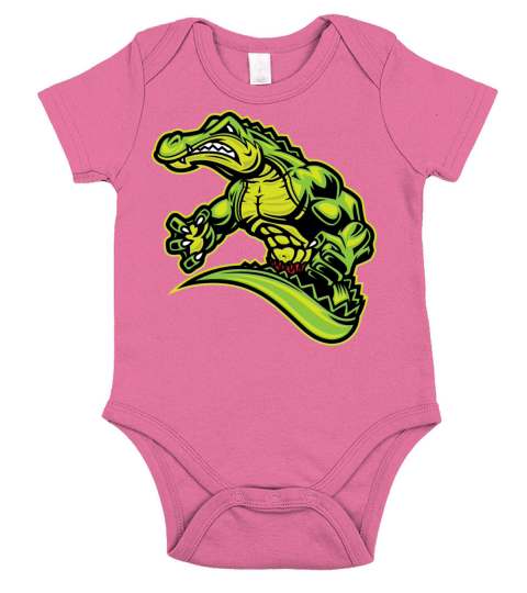 crocodile Short Sleeve Baby One-Piece