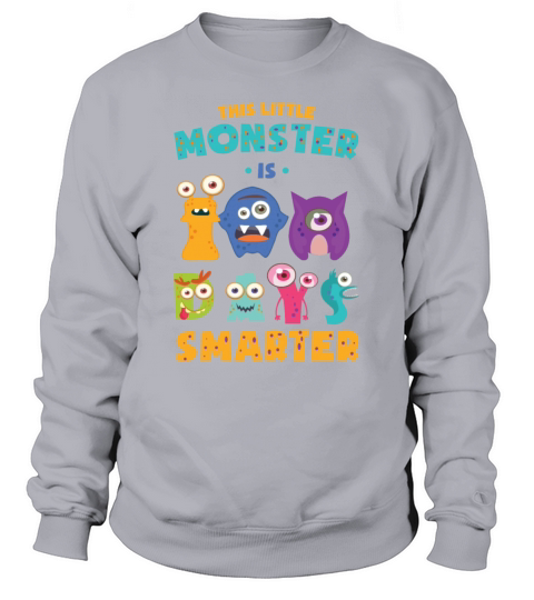 This Little Monster Is 100 Days Smarter School Kid Women's Sweatshirt