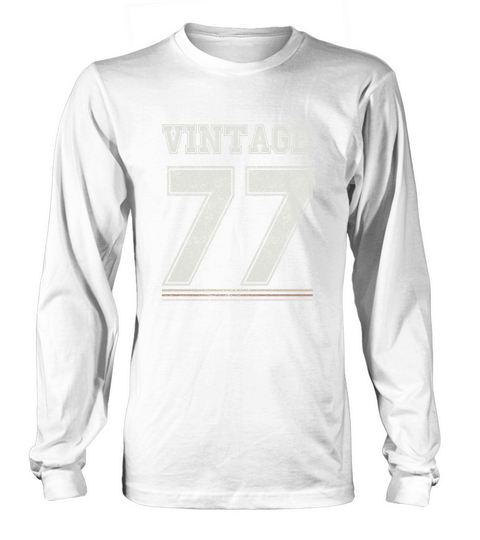 Vintage 77 - 41 Years Old 41st Birthday Gift T-shirt Long sleeved Unisex