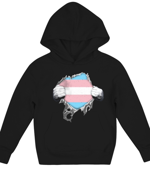 TRANSGENDER FLAG PRIDE Kids Hoodie