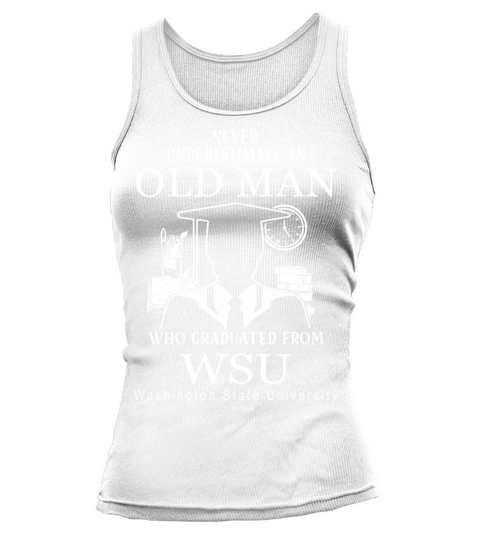 Never Underestimate an Old Man Washington State University Tank top Woman