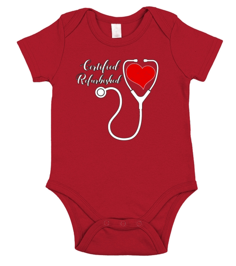 Heart Transplant Survivor Certified Refurbished Short Sleeve Baby One-Piece