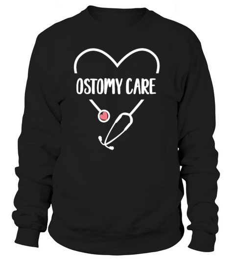Love Nurse Heart Ostomy Care WOCN Certified Nurseb Women's Sweatshirt