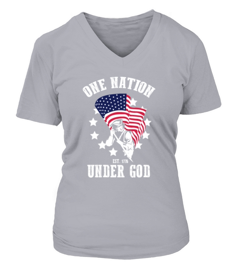 American Flag Shirt Gift Women's V-Neck T-shirt