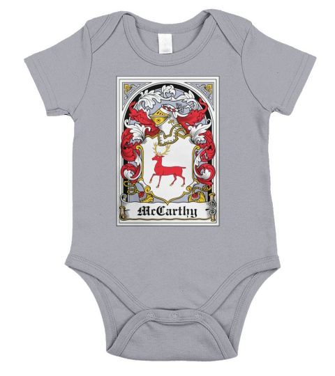 McCarthy Coat of Arms Irish Family Crests - Coffee Mug (colored) Short Sleeve Baby One-Piece