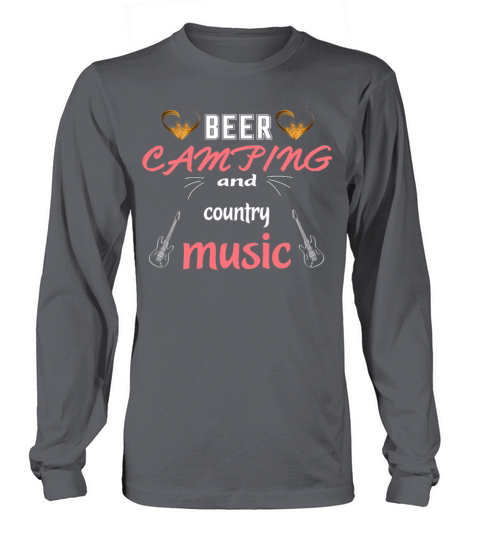 Beer Camping And Country Music T Shirt Women's Long Sleeve