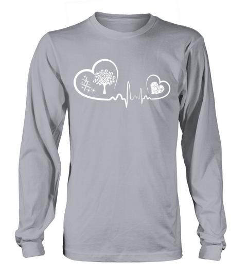 Genealogy Heartbeat Shirt Women's Long Sleeve