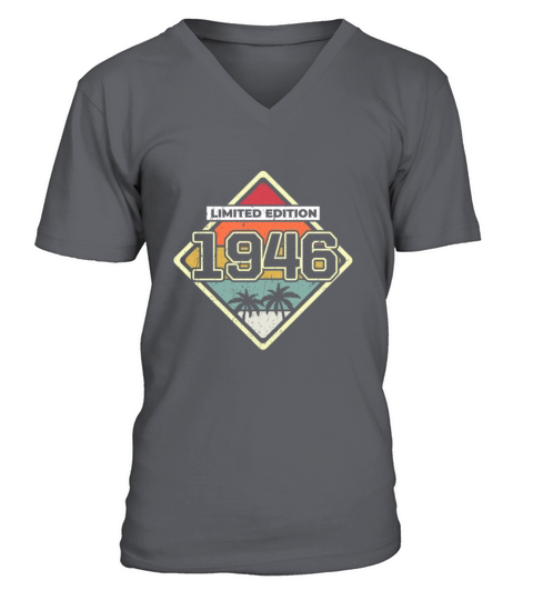 Limited Edition 76th Birthday Gift Vintage 1946 Men's V-Neck T-shirt
